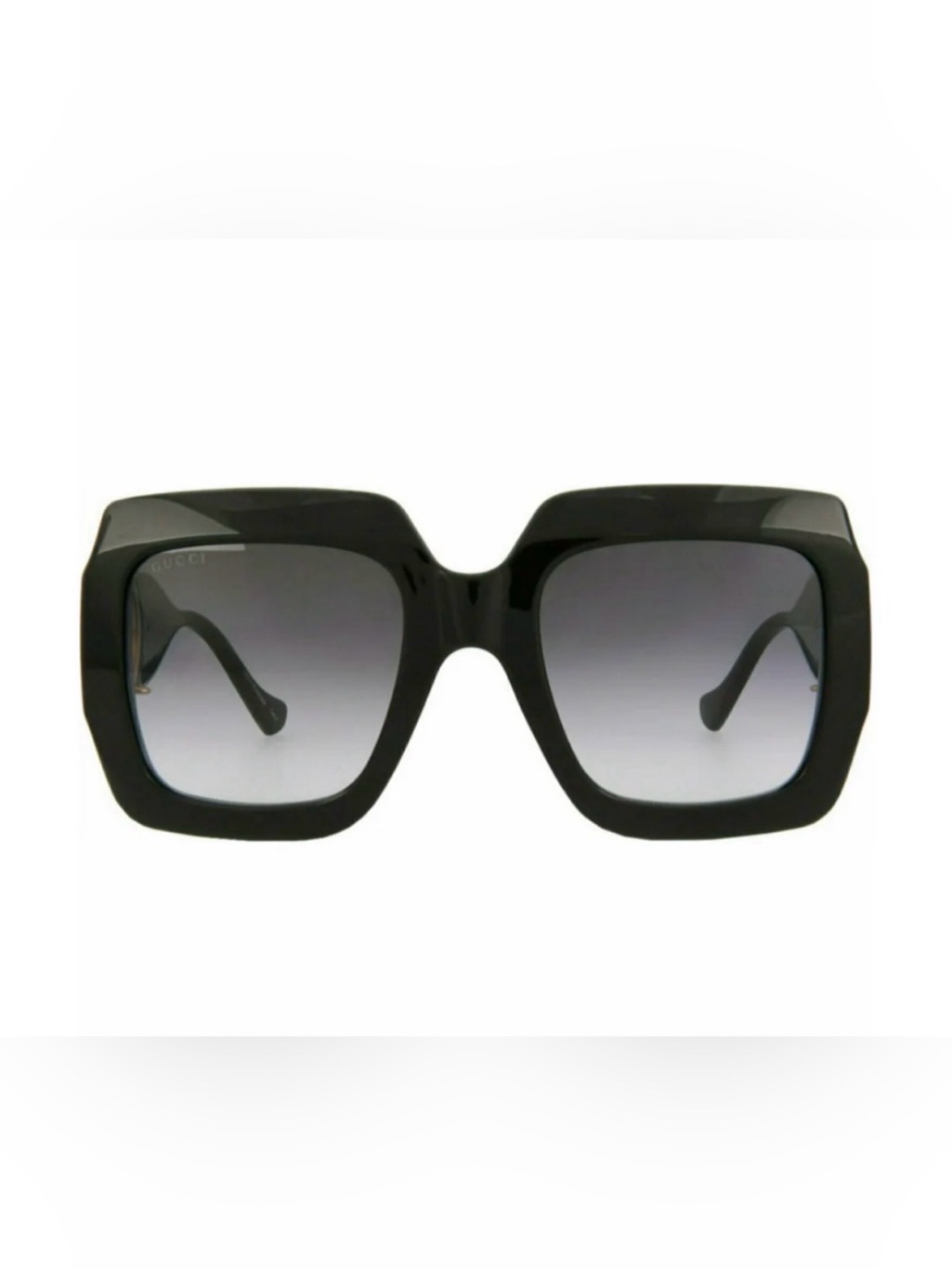 49 1 Gucci Gg1022s 001 Shiny Black Sunglasses New